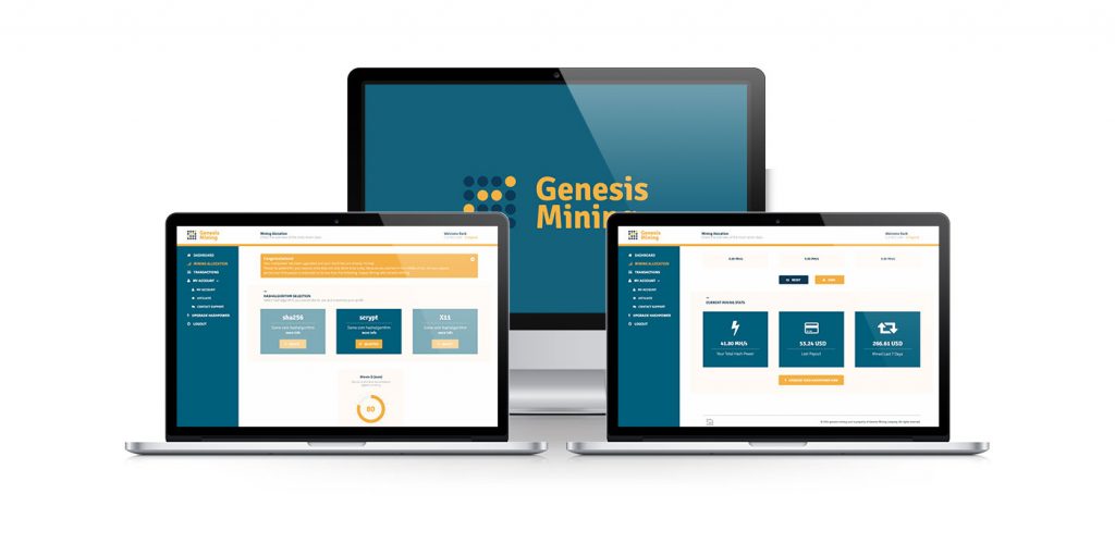 Ťaženie bitcoinov - Genesis Mining